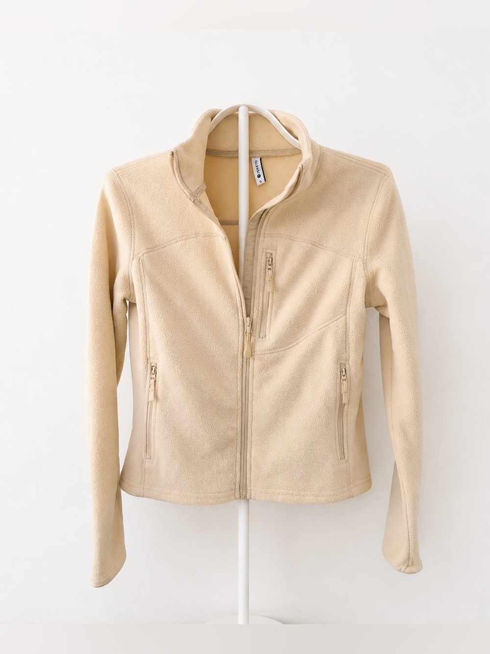 Beige fleece jacket